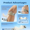 thumbnail image 4 of Knee Strap,  Silicone Patellar Tendon Support Strap, Adjustable Patella Support Band, Knee Brace for Men Women Pain Meniscus, Knees Support, Adults Running, 4 of 6