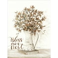 thumbnail image 2 of Jacobs, Cindy 12x14 White Modern Wood Framed Museum Art Print Titled - Bless Our Nest Cotton Bouquet, 2 of 4