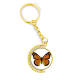 thumbnail image 1 of Llavero Anillo de Oro de Metal Orange Butterfly, 1 of 3