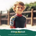 thumbnail image 3 of Kids Wetsuit for Boys and Girls, 2/2mm Neoprene Thermal Swimsuit, Toddler/Junior/Youth Diving Suit, 3 of 7