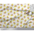 thumbnail image 3 of Soimoi Georgette Viscose Fabric Cup,Plate & Chick Cartoon Printed Fabric 1 Yard 42 Inch Wide, 3 of 3