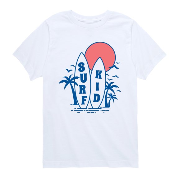 Instant Message - Surf Kid Short Sleeve Graphic T-Shirt