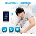 thumbnail image 4 of 3D Bluetooth Sleep Mask Bluetooth Sleeping Headphone Music Eye Cover Headsets Microphone Travel (Sleep Mask - Black), 4 of 7