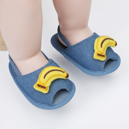 

Aayomet Children Sandals Baby Shoes Prewalker Toddler Girls Summer Baby Shoes Toddler Jelly Sandals Blue 6