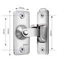 thumbnail image 2 of Cerradura Puerta Ángulo Recto Seguridad Con Acero Inoxidable 90 Grados (S), 2 of 9