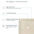 thumbnail image 4 of Voltaire 36" x 36" Single-Threshold, Center Drain, Shower Base in Biscuit, 4 of 8