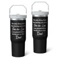 thumbnail image 2 of 1pc Father 30oz Tumbler with Straw & Handle - Insulated Stainless Steel Cup | Holiday Gift for Man Women (Christmas, Valentine's, Birthday), 2 of 7