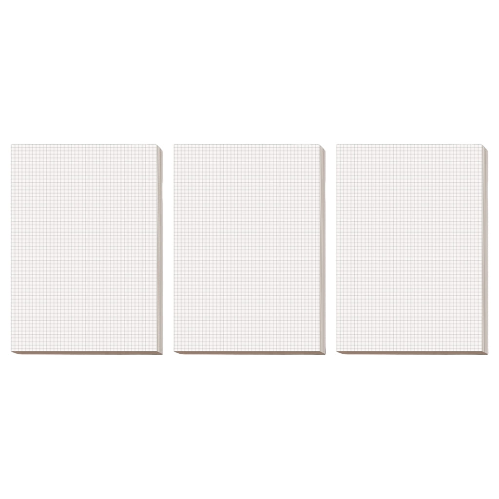 3 Pcs Writing Pad Set Blank Note Pads Draft Paper Graphing Pad Calculation Pad