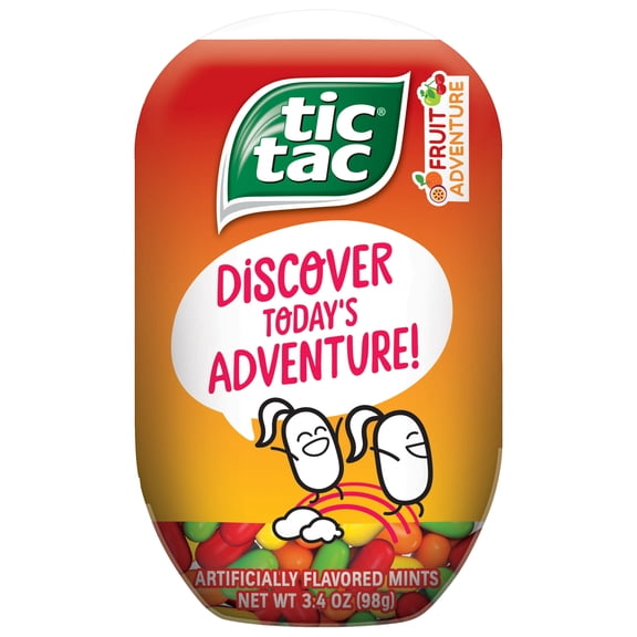 Tic Tac Mints, Fruit Adventure, 3.4 Oz. Bottle Pack Packaging May Vary