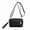 Black, variant on Multi-Zipper Crossbody Handbag Purse, Women's Nylon Wristlet Mini Crossbody Bag Clutch with 2 Straps
