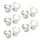 thumbnail image 1 of EeaseMX 100 anillos de maquillaje para pestañas, soporte para anillos de tinta, contenedor de pigmento desechable para tatuaje de cejas, sin separación, tamaño S (blanco), 1 of 7