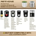 thumbnail image 2 of Reusable K Cups Coffee Filter, Stainless Steel K Cup Reusable Coffee Pods Filters for Keurig 1.0 & 2.0 Coffee Makers BPA-Free Refillable Coffee Filters (2 Packs) 2 PACK, 2 of 5