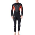 thumbnail image 1 of Naiovety Trajes de neopreno traje de buceo ultrafino de secado rápido para hombres y hombres traje de neopreno pantalones de manga larga protección Deportes acuáticos negro/naranja XL Naiovety OD003281-09, 1 of 6