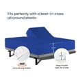 thumbnail image 4 of SGI Bedding Egyptian Cotton Top Split Sheet Set Stripe Adjustable Bed 32" Split Head King 600 TC 15" Deep Royal Blue, 4 of 9