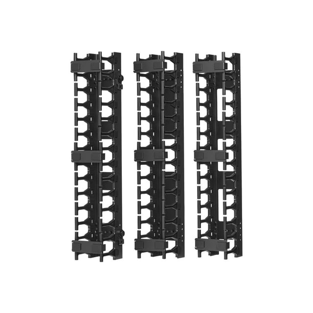 Tripp Lite Open Frame Rack 6 Pieds Vertical Cable Manager 3 Po Wide - Conduit de Gestion des Câbles de Rack avec Couvercle - Noir
