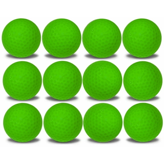 GBM Golf Floating Golf Balls, Green 12 Pack – High Visibility Water Practice Balls
