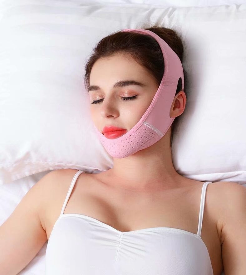V Line Face Strap Reusable Facial Slimming Strap Double Chin Reducer Breathable Chin Up Strap