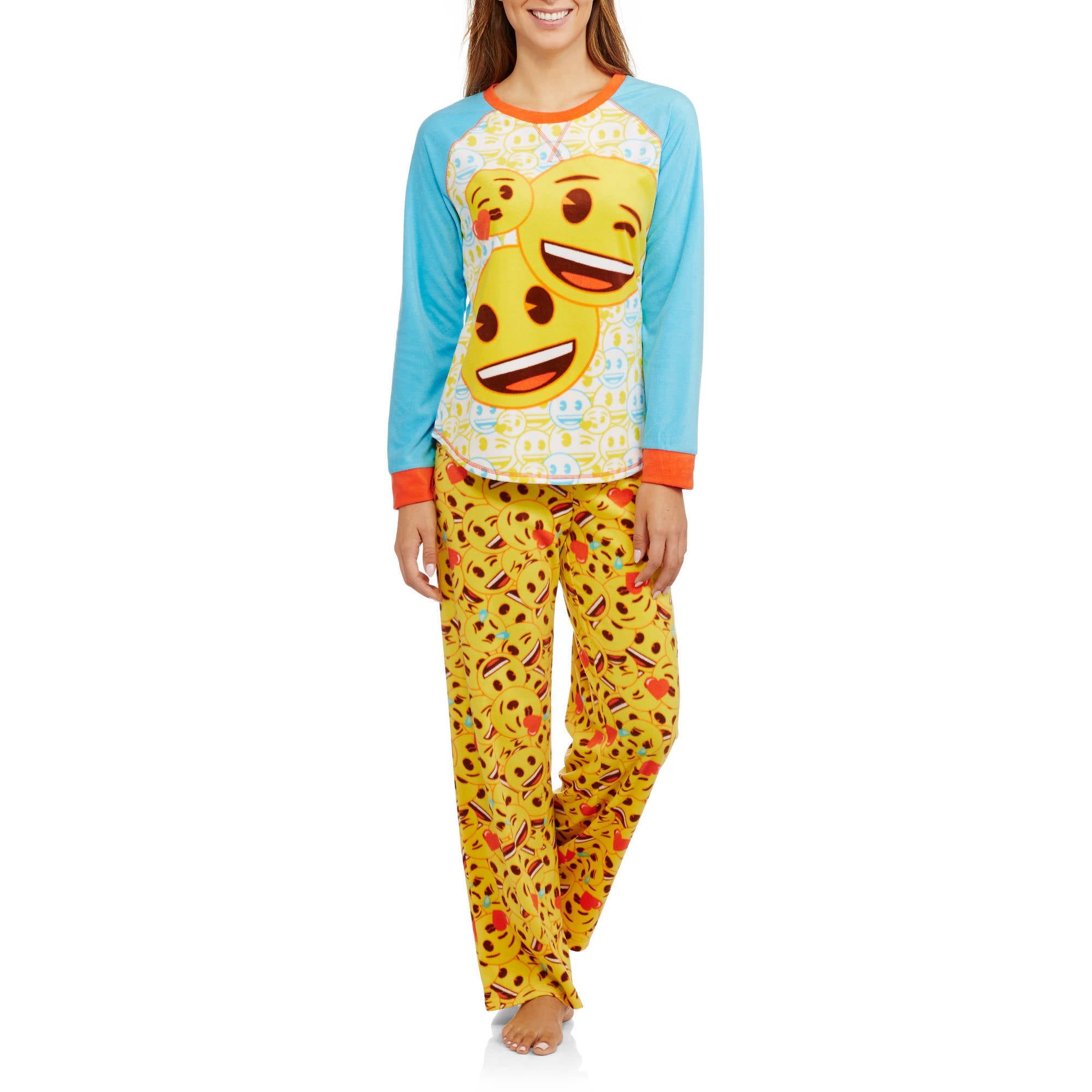 Briefly Stated Womens Emoji Happy Feelings Pajama