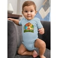 thumbnail image 2 of Lion With Surfboard On Beach  Bodysuit Infant -Image by Shutterstock,  18 Months, 2 of 4