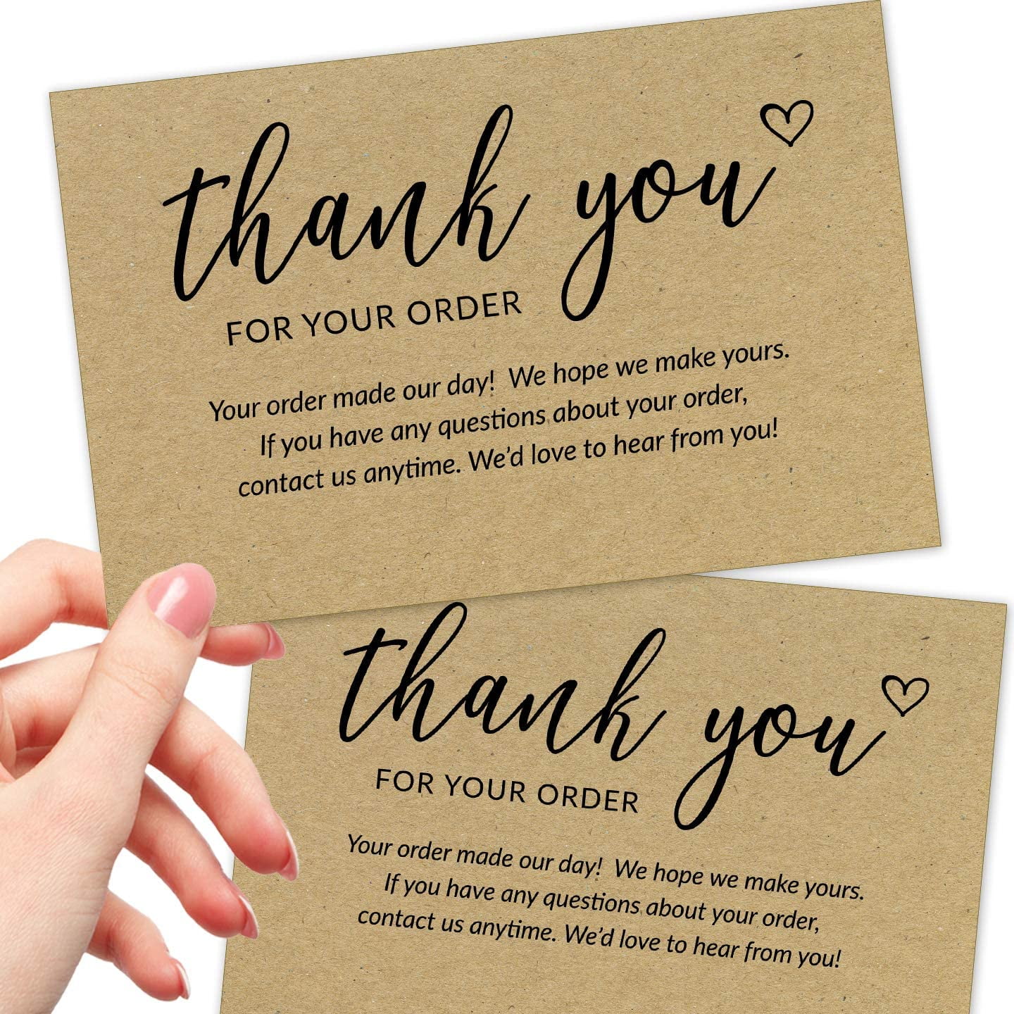 B-6 Thank You packaging insert mini note cards small notes 3x3 thank you card |Thank you for supporting my small business
