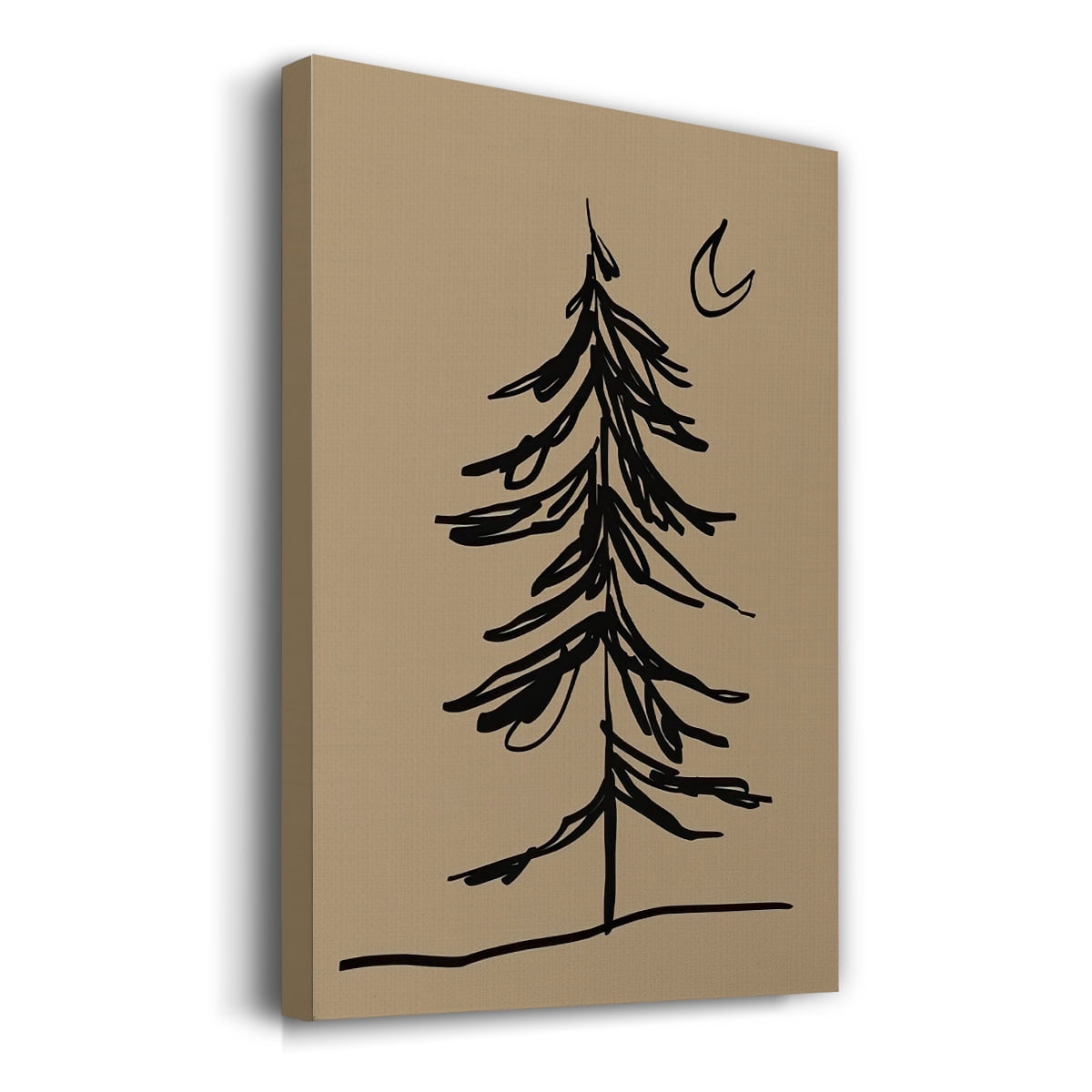 Winter Fir Sketch I- Gallery Wrapped Canvas