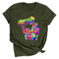 thumbnail image 1 of Camiseta holgada de manga corta con estampado de mueca retro para hombre y mujer Pompotops hfajkhk138983, 1 of 8