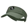 thumbnail image 2 of Carabiner Climber Embroidered Pro Style Cotton Twill Washed Visor - Olive OSFM, 2 of 5