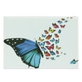 thumbnail image 1 of Butterfly Cutting Board, Creative Conceptual Art Monarch Wings Colorful Realistic Natural Wildlife, Decorative Tempered Glass Cutting and Serving Board, Large Size, Multicolor, by Ambesonne, 1 of 1