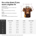 thumbnail image 5 of Balery Countryside Sunflower Cow Camisa Casual de Manga Corta con Botones para Hombre, Texturizada, Estilo Cubano, para Playa, Verano-Large, 5 of 5