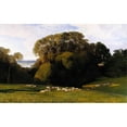 thumbnail image 2 of Edward Lear 18x13 Black Ornate Wood Framed Double Matted Museum Art Print Titled - Nuneham. (1860), 2 of 5