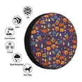thumbnail image 4 of Salouo Thanksgiving Turkey 2 Print Spare Tire Cover 14-17 inch Spare Tire Protector Universal Tough Tire Wheel Cover for Trailer SUV and Truck-15 inch, 4 of 6