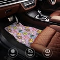 thumbnail image 6 of Wukai Cartoon Donuts Front Car Floor Mats Four-Piece Set Front & Rear Universal Car Floor Mats for SUVs, Trucks, Sedans, 6 of 7