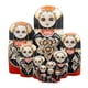 thumbnail image 1 of Juguetes de muñecas rusas de anidación,Juguete de muñeca rusa de madera de 15 capas pintado,Muñecas de anidación de madera Matryoshka Babushka Doll,Juguete educativo de muñecas rusas, 1 of 7