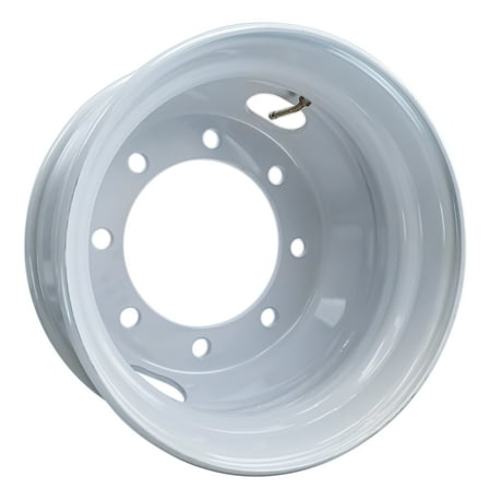 Trailer Wheel 17.5" 17.5X6.75 Hub Centric 8 Lug 275mm Center White Dual Dually Rim