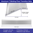 thumbnail image 2 of Unique Bargains Aluminum Floor Transition Strip, Door/Tile/Carpet to Tile Transition Strip, Carpet Edging Strip, Silver, 2 of 6