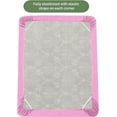 thumbnail image 3 of 1500 Series Single Fitted Sheet, Smart and Deep Pocket 18 inch, Twin Light Pink, 3 of 4