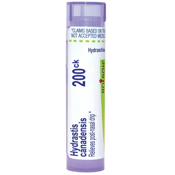 Boiron Hydrastis Canadensis 200CK, Homeopathic Medicine for Post-Nasal Drip, 80 Pellets