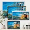 thumbnail image 4 of Designart 'Autumn Road in Evening' Traditional Framed Canvas Wall Art Print, 4 of 5