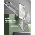 thumbnail image 2 of i-Blason Ares Series Designed Case for Google Pixel 6 Pro 2021 Release, Full-Body Rugged Clear Bumper Case with Built-in Screen Protector (Gray), 2 of 9