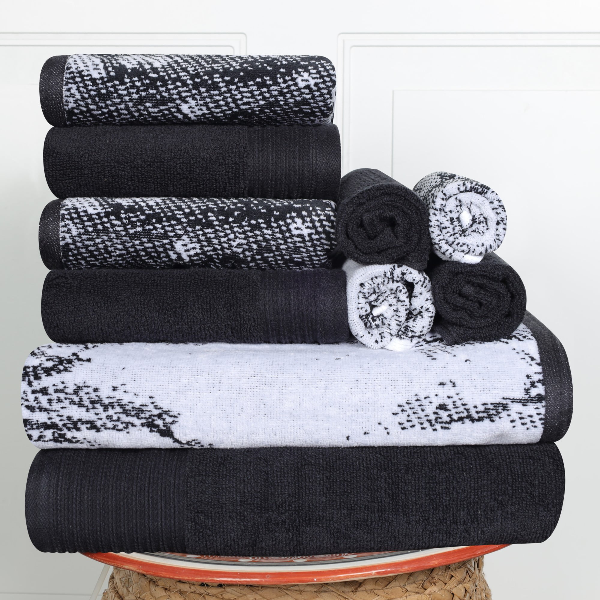 Details about   Soft and Absorbent Facial Washcloth Towels with Cut Out Loop for Hanging 4 