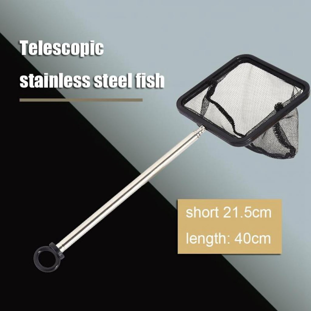 Fenleo Professional Shrimp Fishing Net Durable Telescopic Safe Shrimp Net for Fish Tank 