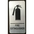 thumbnail image 1 of FIRE EXTINGUISHER SIGN (BRUSH ALUMINIUM, 4X8 )-The Mont argent line., 1 of 2