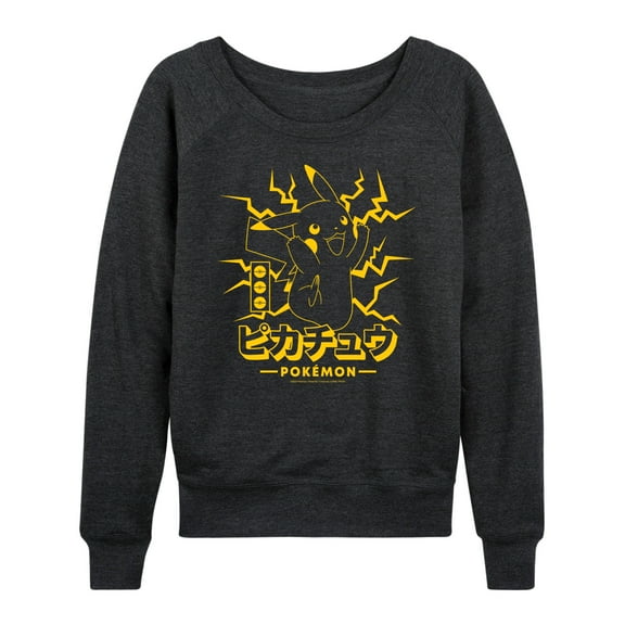 Pokémon - Pikachu Lightning - Women's Lightweight French Terry Long Sleeve Shirt