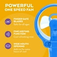 thumbnail image 3 of O2COOL 3.5 inch Battery Powered Misting Fan for Personal Cooling - Light Blue, 3 of 7
