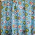 thumbnail image 3 of Cotton Curtain Circles Print 58 Inch Wide Blue, 3 of 3