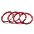 thumbnail image 1 of 4 Pieces Air Condition Ring Ring Easy Installation Vent Outlet Auto Trim Decoration Automobile Aluminum Sticker Replacement for A3 A1 S3, 1 of 7