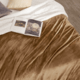 thumbnail image 5 of StangH Sherpa Blanket Queen - Super Soft Fuzzy Bed Blanket Wool Like Reversible Velvet Plush Couch Blanket Thick Warm Throws for Winter, Camel, Queen Size 90 x 90, 5 of 8