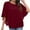 Wine womens tops summer, variant on USSUMA T-Shirts for Women Trendy Women's Summer Casual Loose Chiffon Flowy Tops Elegant Batwing Sleeve Irregular Hem Blouses Poncho Shirts