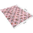 thumbnail image 4 of Pink Cow Bell Pattern Blanket,Comfortable Soft Flannel Throw Blanket,All Season,Warm Lightweight Blankets for Sofa Bed Couch Living Room Chair,60"x80", 4 of 4