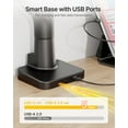 thumbnail image 4 of monTEK Bras pour Moniteur Simple avec USB A/C, Support de Moniteur Ultra Grand pour Écran Incurvé de 17 à 57 Pouces, Supporte 59,4 Lb, Bras à Ressort à Gaz Réglable, 75/100 VE, 4 of 9
